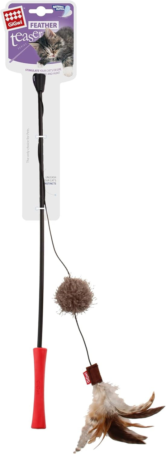 Gigwi Catwand Feather Teaser, Red