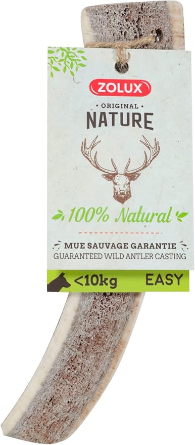 Zolux Natural Deer Antler Easy For Dogs Under 10Kg
