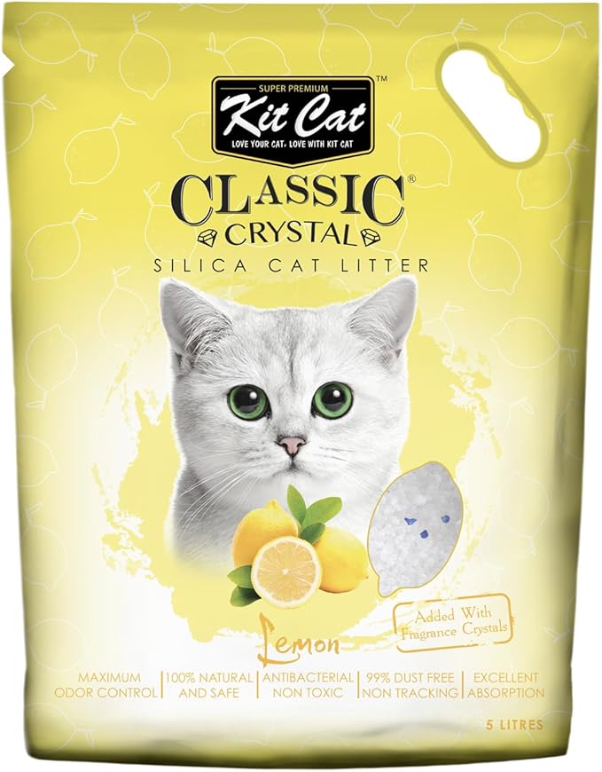 Kit Cat Classic Crystal Cat Litter – Lemon (5 Litres)