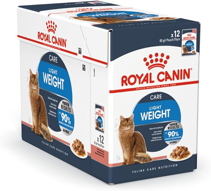 Royal Canin Fcn Feline Care Nutrition Light Weight 12X 85gm Cat Wet Food Pouches