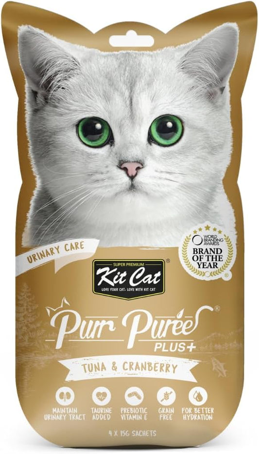 Kit Cat Purr Puree Plus Urinary Care Tuna Cat Treats - 60G