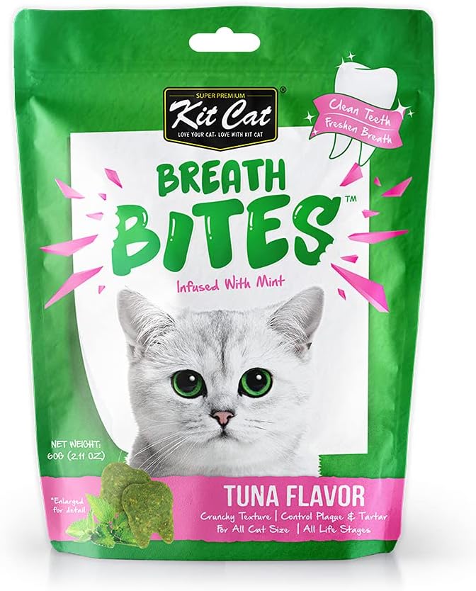 Kit Cat Breath Bites Tuna Flavor, Green, 60g
