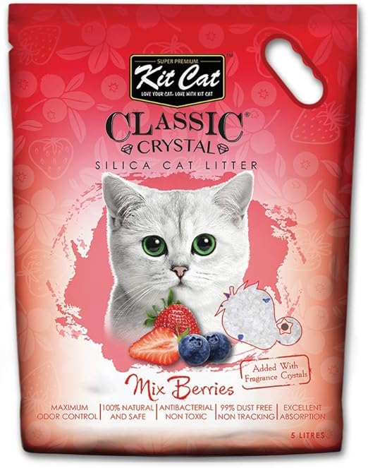 Kit Cat Classic Crystal Cat Litter – Mix Berries (5 Litres)