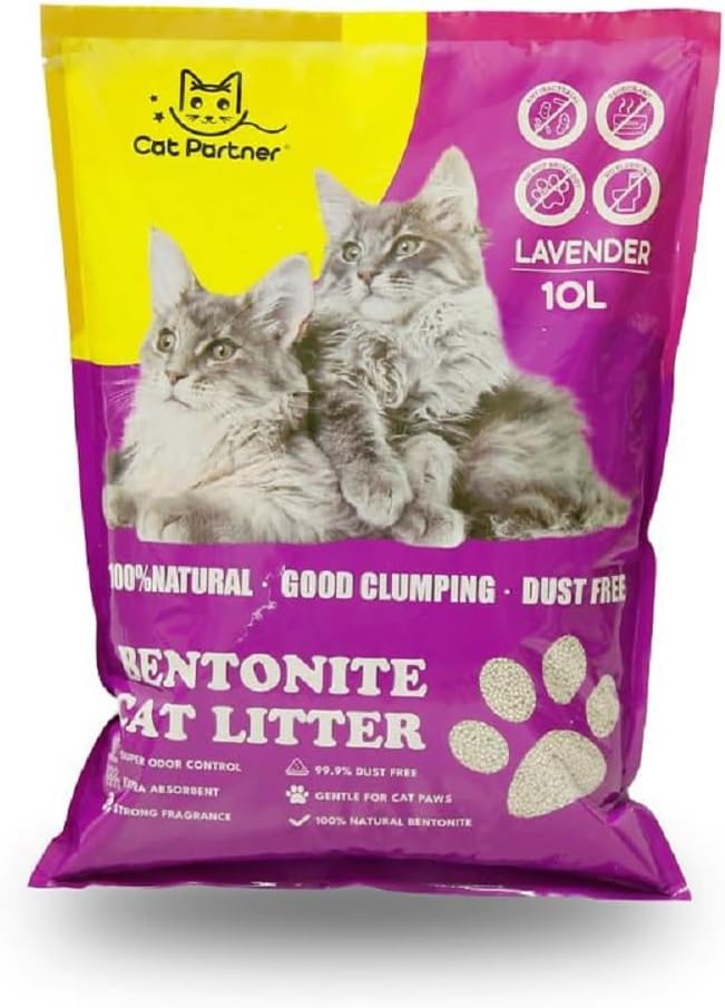 Cat Partner Bentonite Dust Free 25L_Lavendar