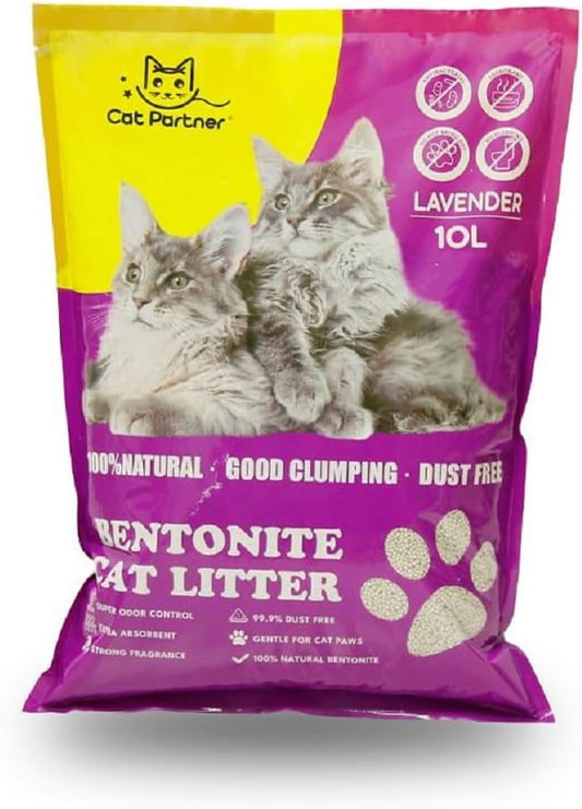 Cat Partner Bentonite Dust Free 25L_Lavendar