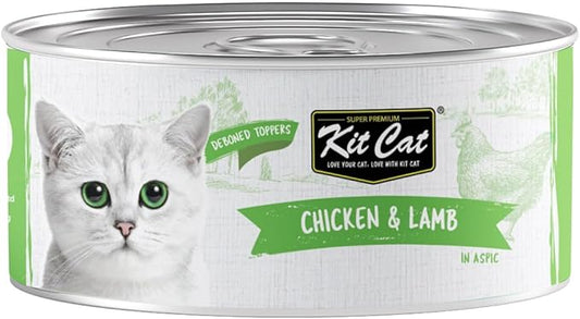 Kit Cat Grain Free Chicken & Lamb Topper Wet Cat Food - 80G