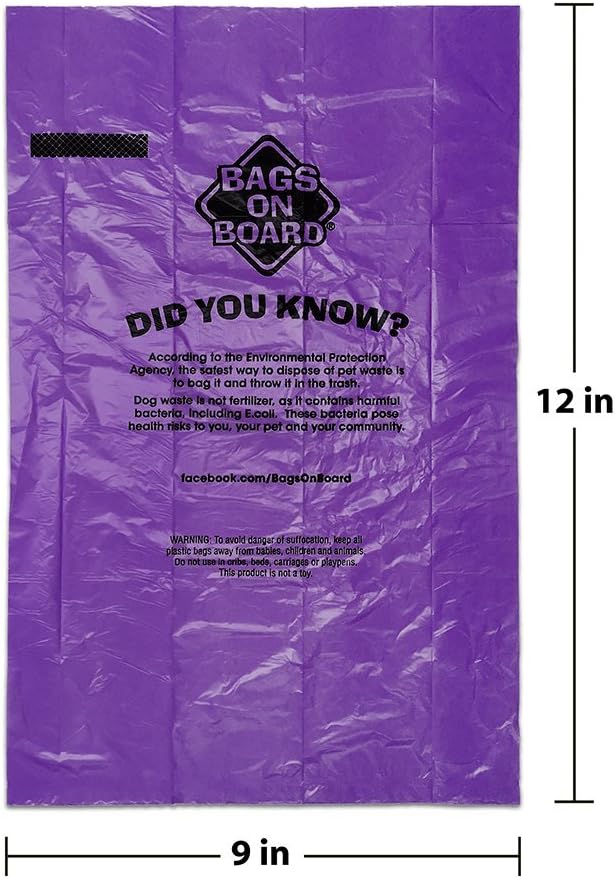 Bags on Board BOB - Bags on Board Waste Pick-up Refill Bags 60bags 4x15