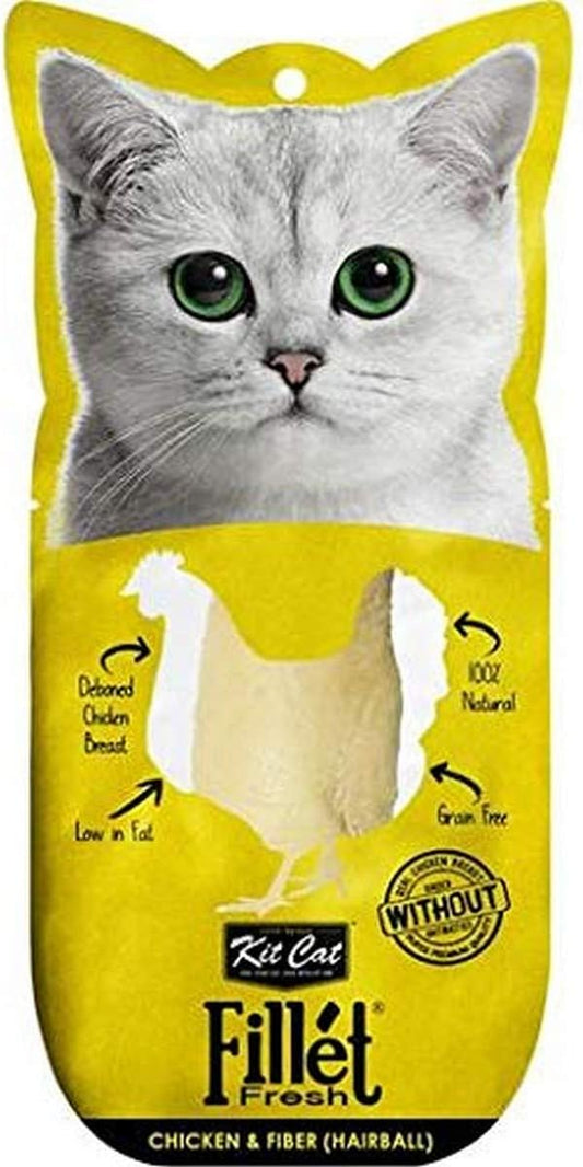 Kit Cat FilletFresh Chicken & Fiber Hairball Cat Treats - 30G