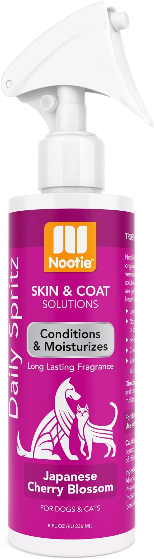 Nootie Daily Spritz Jap Dog Conditions & Moisturizes, Cat Pet Grooming Colonge