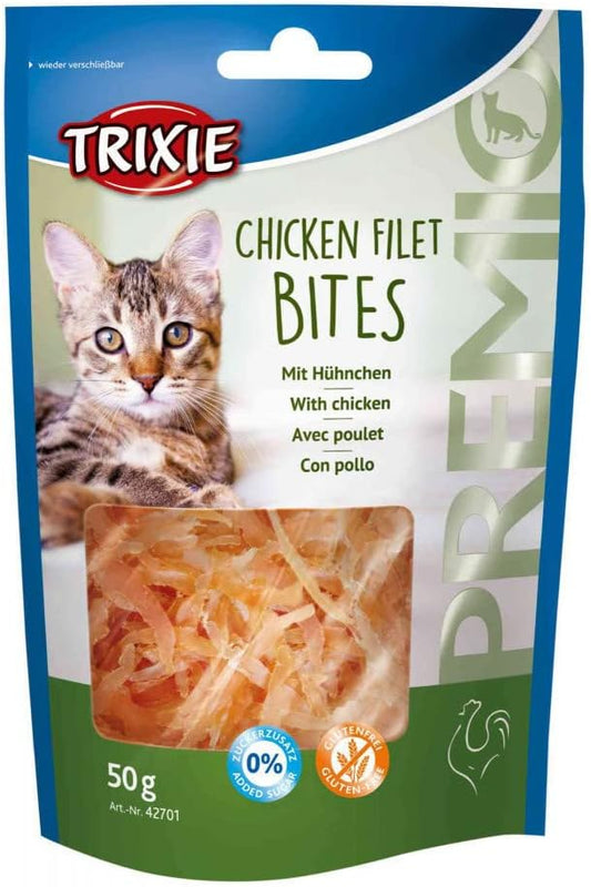Trixie Premio Bites Chicken Fillets Cat Treats - 50G