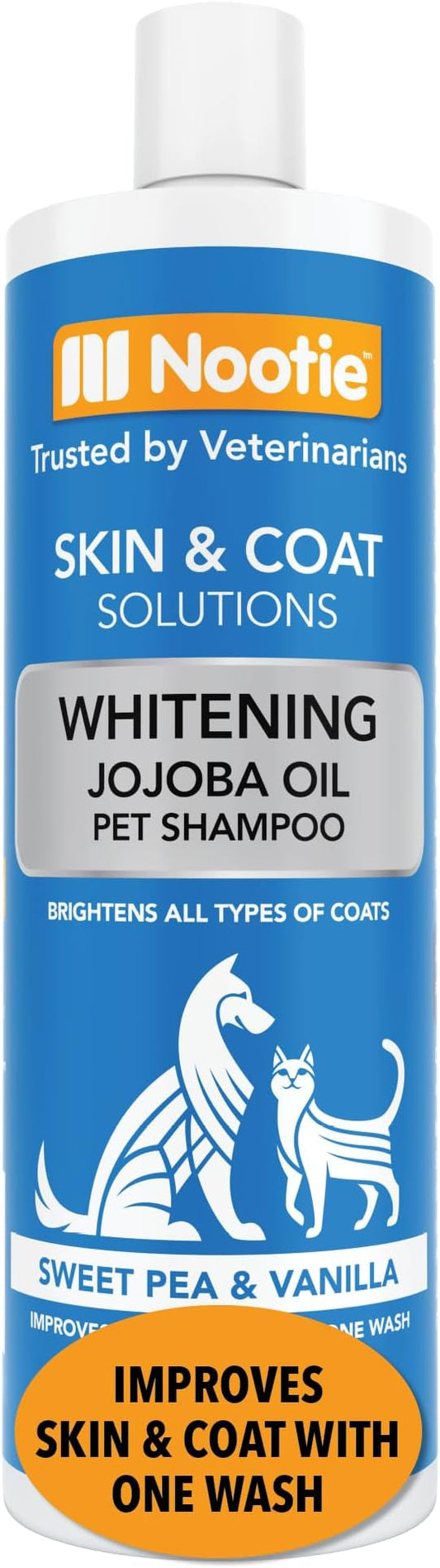Nootie Whitening Sweet Pea And Vanilla Shampoo, 16 Oz Dog Shampoo & Cat Pet Grooming