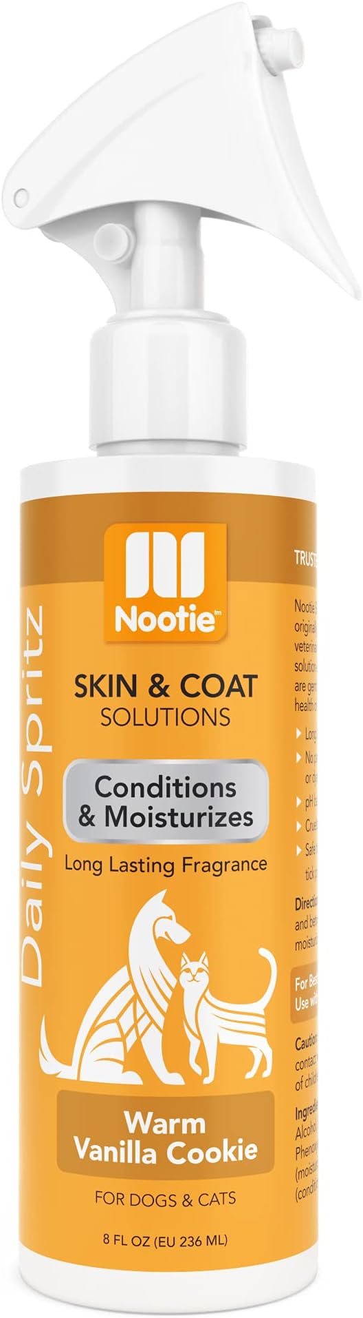 Nootie Warm Vanilla Cookie Cologne (8oz)  Dog & Cat Daily Spritz