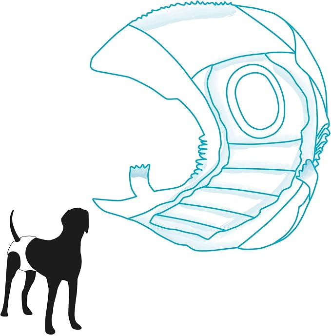 Trixie M—L Dog Diapers 12 Pcs, for female dogs only