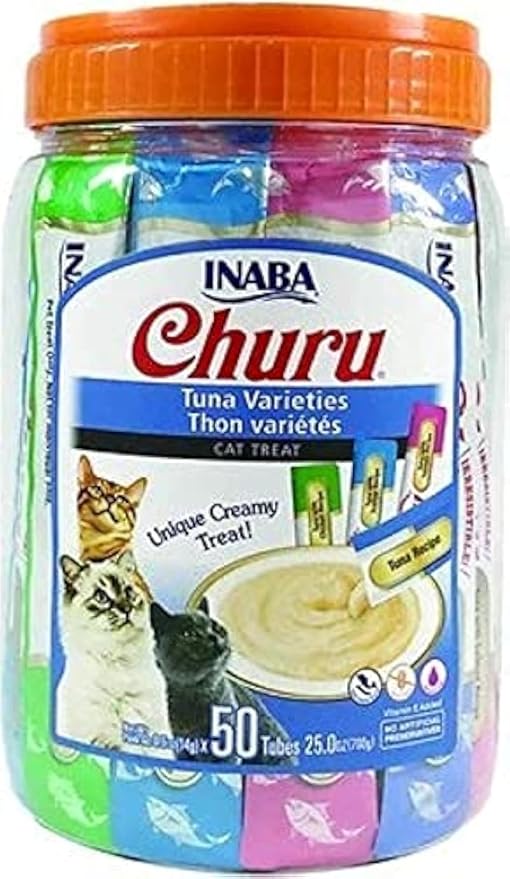 Inaba Churu Cat Tuna Varieties, 14g x 50 Tubes