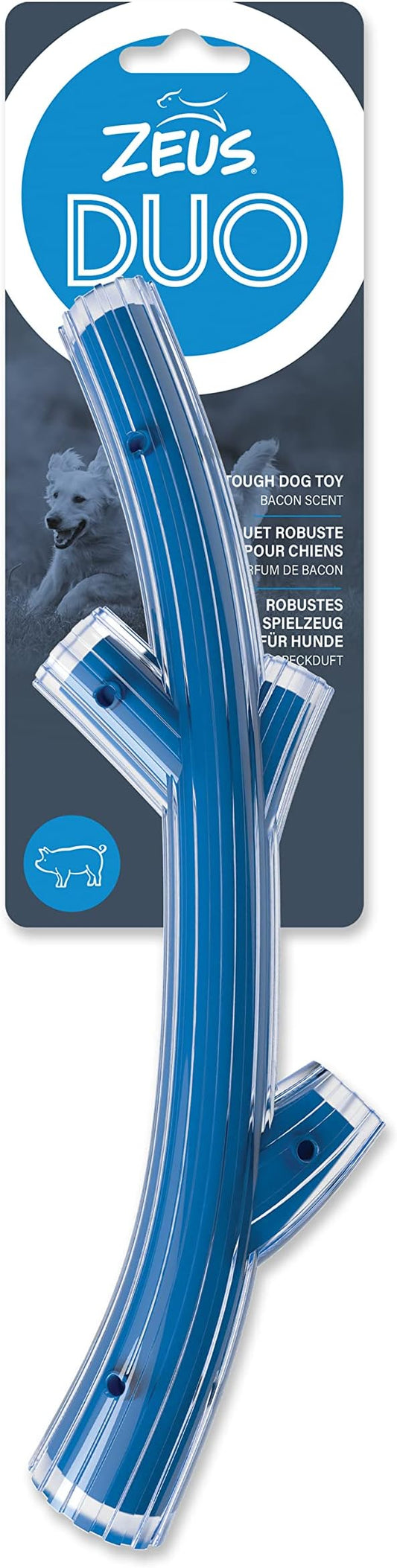 Zeus Duo Stick, 30cm, Blue, Bacon Scent