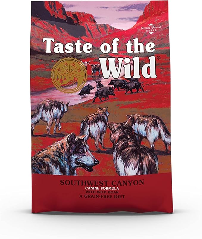 Taste of the Wild Grain Free High Protein Real Meat Recipe Southwest Canyon Premium Dry Dog Food - 12.2 KG