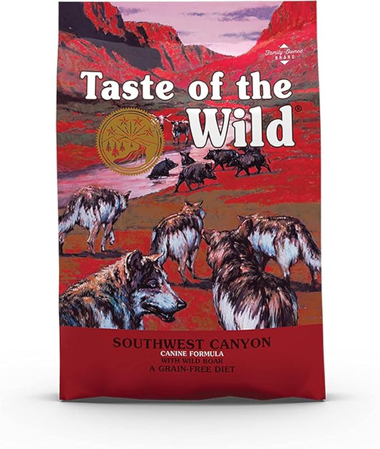 Taste of the Wild Grain Free High Protein Real Meat Recipe Southwest Canyon Premium Dry Dog Food - 12.2 KG