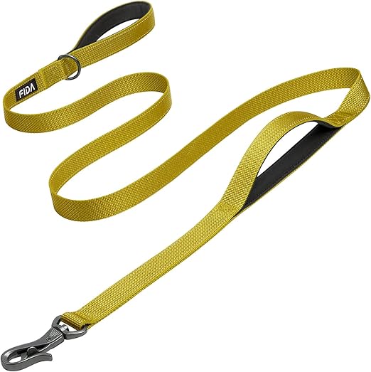 Fida Heavy Duty Dog Reflective Leash with Padded Handles, 6 Feet Length