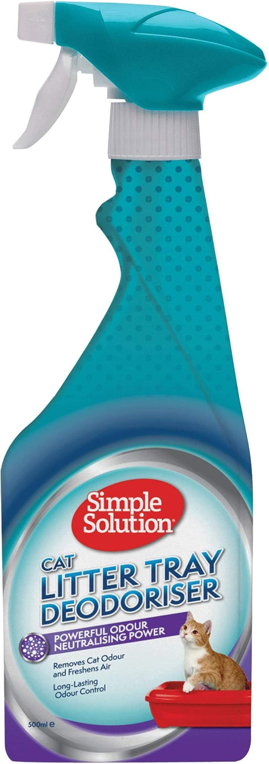 Simple Solution Cat Litter Tray Deodoriser, White, 500 ml