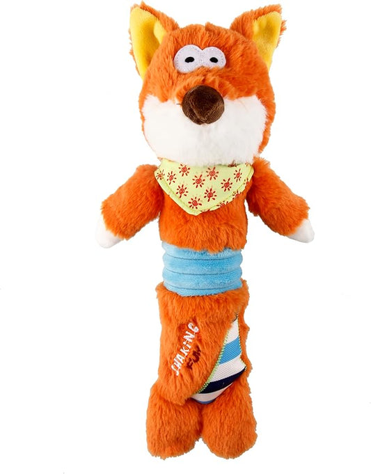GiGwi Dog Toy, Plush Toy for Dogs, Cute Squeaky Dog Toy, Play and Cuddle Toy, 30 cm (Fox)