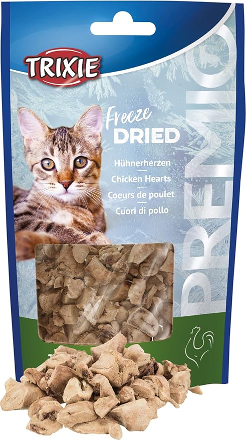 Trixie Premio Freeze Dried Chicken Hearts Cat Treats - 25G