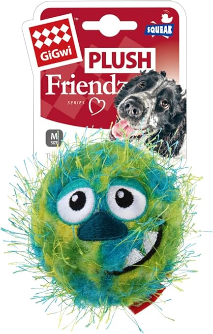 GiGwi Ball Plush Friendz, Multi-Colour, Medium,