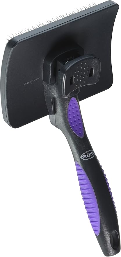 Kruuse Buster Self-Cleaning Slicker Brush (Hard Pins), Large