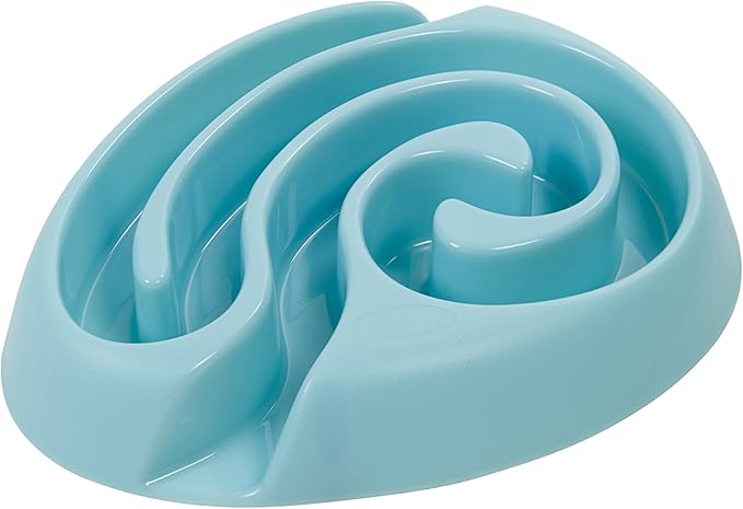 KruUSe BUSter Dogmaze Activity Challenge Food Dish, Mini, Light Blue