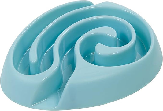 KruUSe BUSter Dogmaze Activity Challenge Food Dish, Mini, Light Blue