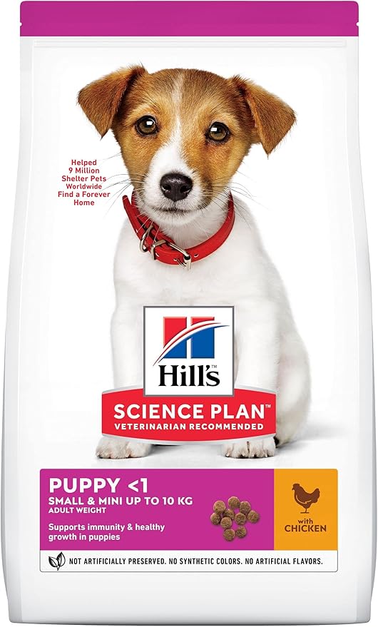 Hill's Science Plan Puppy Small & Mini Pet Food with Chicken, 1.5kg