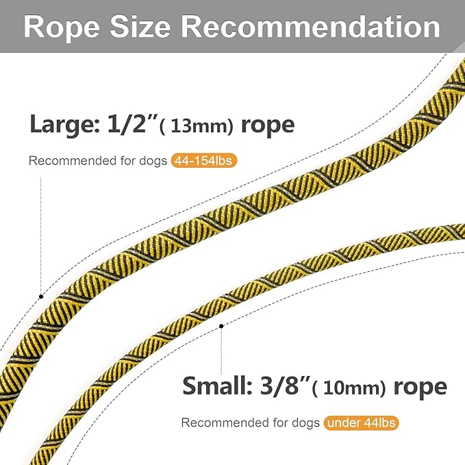 Fida Durable Slip Lead Dog Leash, Heavy Duty 1/2" x 6 Training Leash with Highly Reflective Threads Yellow