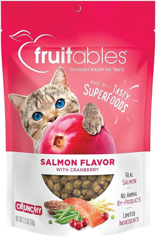 Fruitables Salmon Flavour With Cranberry Cat Treats - 70G