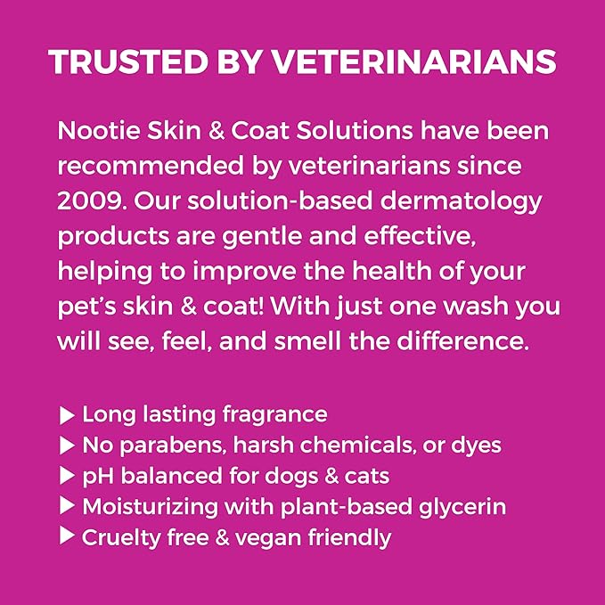 Nootie Nootie- Pet Shampoo, 1 Unit 16Oz, Japanese Cherry Blossom 16-Ounce Dog Shampoo & Cat Shampoo Pet Grooming