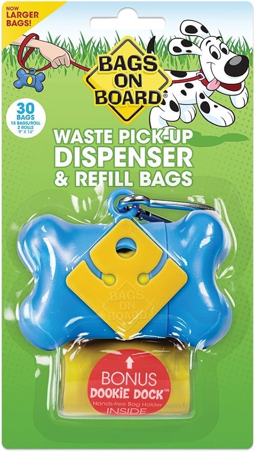 Bags on Board BOB - Dispenser Bone & Refill Blue 30bags