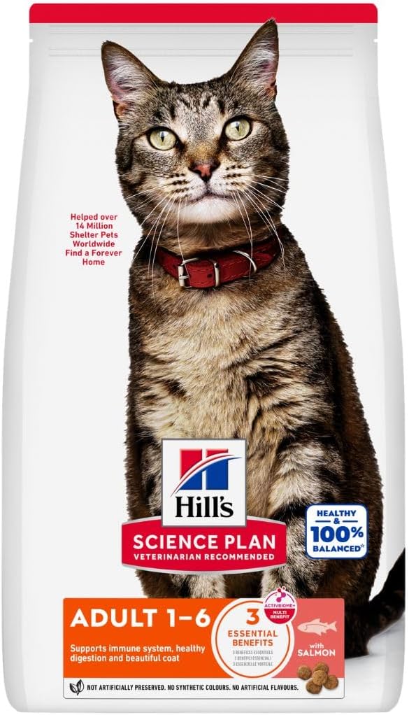 Hill's SP Adult Cat Dry Food with Salmon 1.5kg(1-6 YRS OLD)
