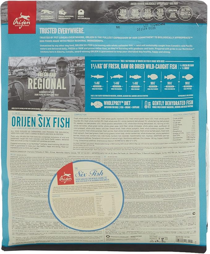 Orijen - Six Fish Dog Food (2kg)