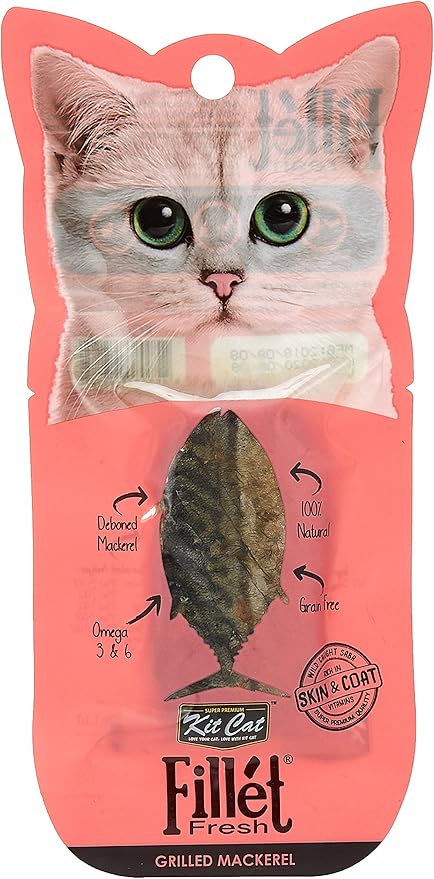 kit cat cat wet food treat for fillet grilled Mackerel flavor