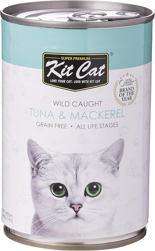 Kit Cat Wild Caught Tuna with Mackerel Wet Cat Food - 400G