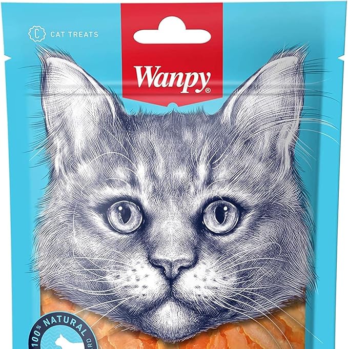 WANPY SOFT CHICKEN JERKY STRIPS FOR CAT 80g