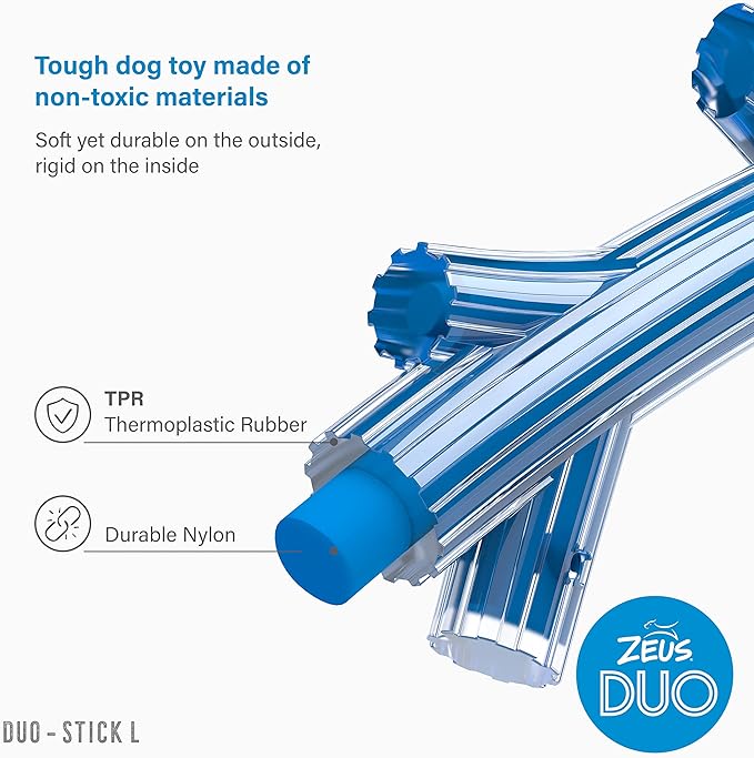 Zeus Duo Stick, 30cm, Blue, Bacon Scent