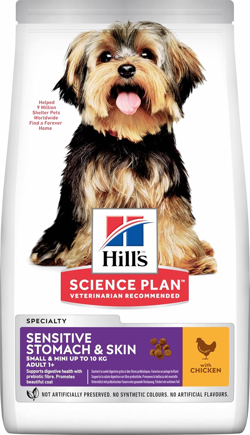 Hill's Science Plan Hills Science Plan Sensitive Stomach & Skin Small & Mini Adult Dog Food With Chicken 1.5Kg