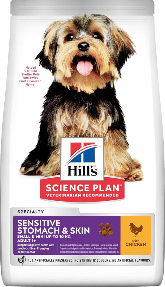 Hill's Science Plan Hills Science Plan Sensitive Stomach & Skin Small & Mini Adult Dog Food With Chicken 1.5Kg