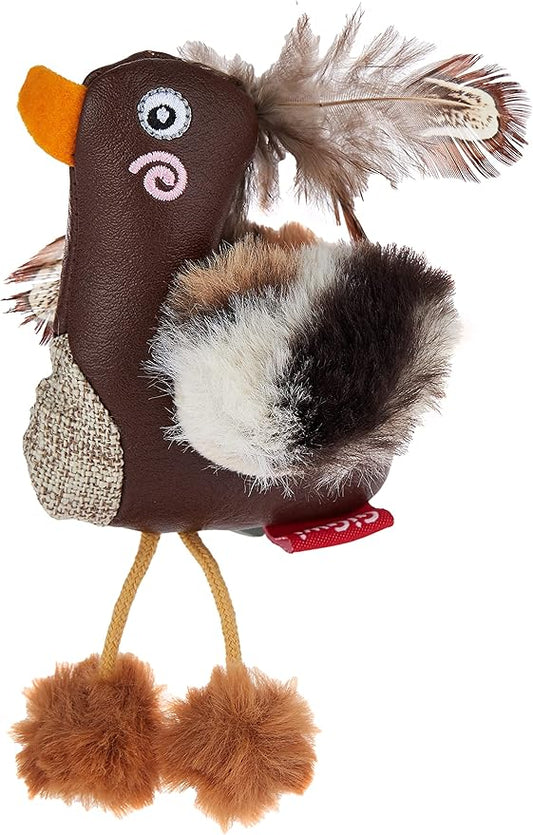 Gigwi Toy Duck Catch & Scratch Eco line with Slivervine Leaves and Leatherette