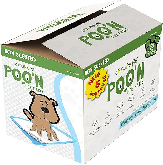 Nutra Pet Poo N Pee Pads Original 60 Cms X 60 Cms 5 X Absorption With Floor Mat Stickers
