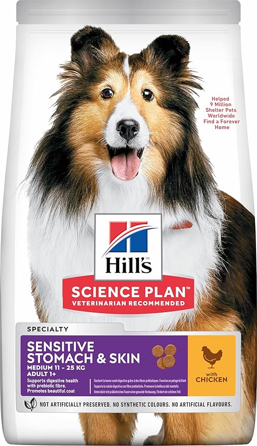 Hill's Science Plan Sensitive Stomach & Skin Chicken Medium Adult Dry Dog Food - 2.5KG
