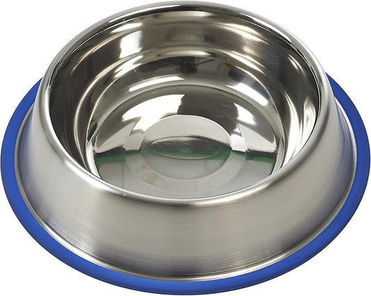 Kruuse Buster Stainless Steel Bowl Blue Base 0.85L 23Cm
