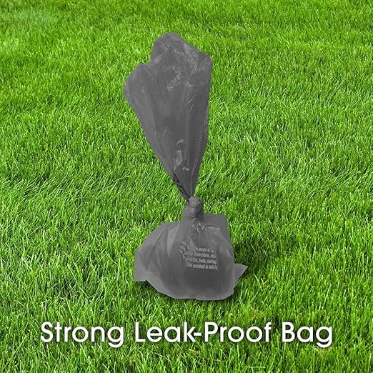 BOB - Bags on Board Waste Pick-Up Refill Bags Neutral Roll Black 140bags 10x14
