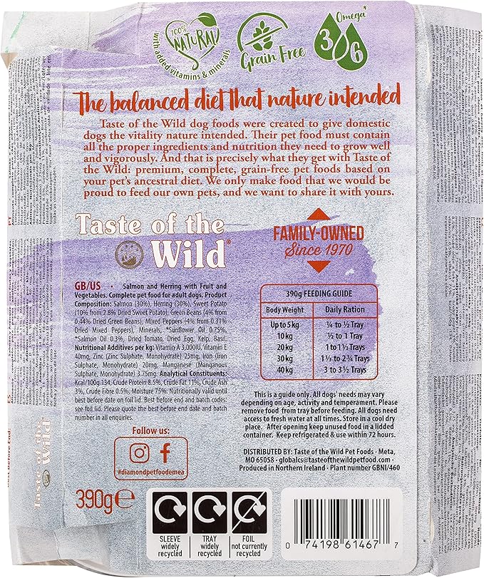 Taste Of The Wild Wet Food Salmon Fruit & Veg Tray