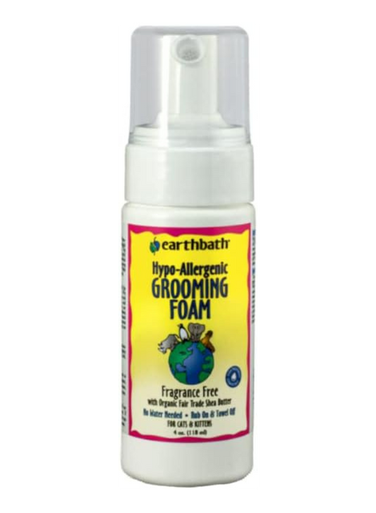 EarthBath Hypo-Allergenic Grooming Foam Fragrance Free For Cats & Kittens