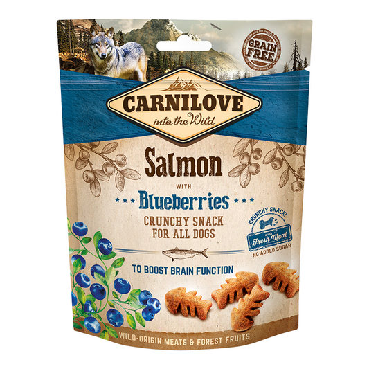 Carnilove Salmon with Blueberries Crunchy Snack for Dogs 200g